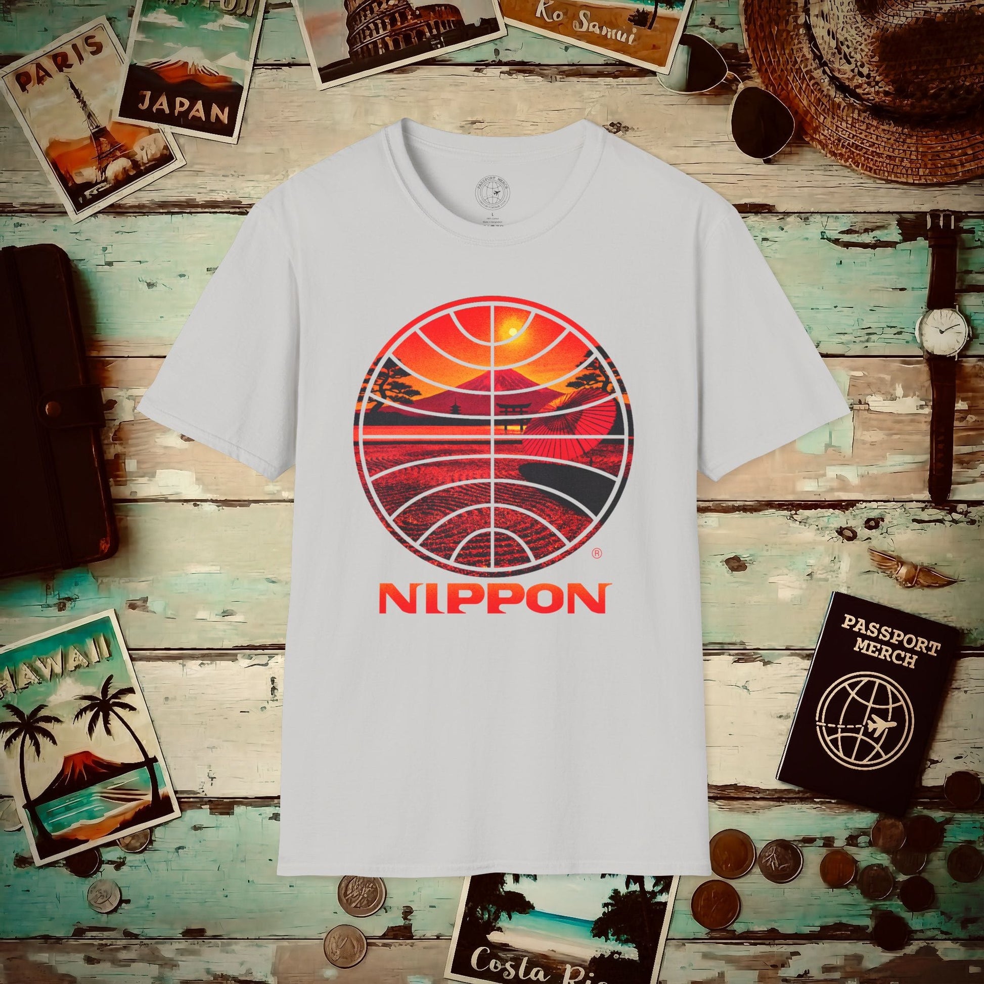 Pan Am Nippon Visions, Japan (OFFICIAL) T-Shirt Ice Grey / S
