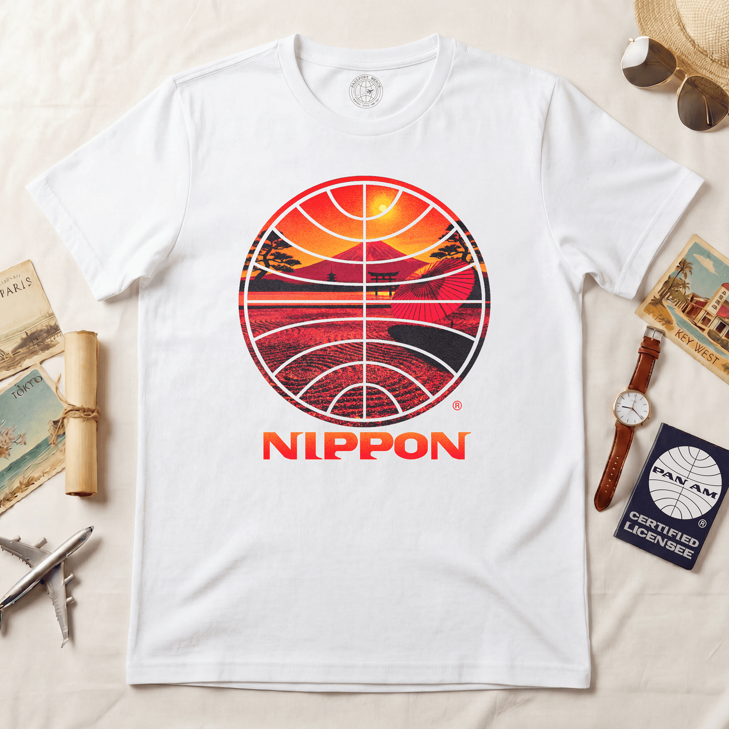 Pan Am Nippon Visions, Japan (OFFICIAL) T-Shirt White / S