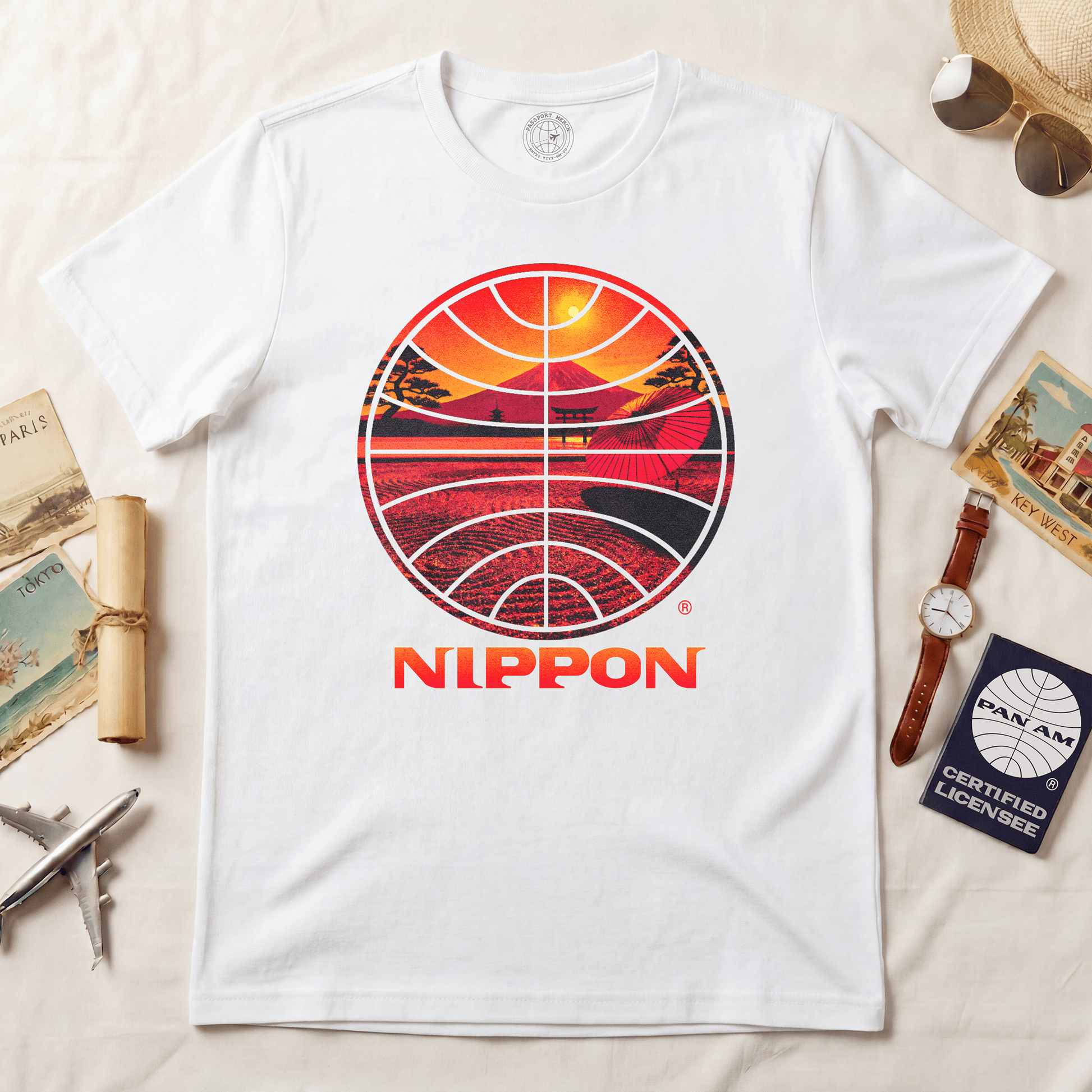 Pan Am Nippon Visions, Japan (OFFICIAL) T-Shirt White / S