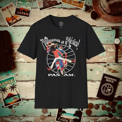 Pan Am Vamonos a Mexico! (OFFICIAL) T-Shirt Black / S
