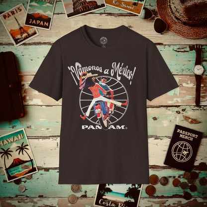 Pan Am Vamonos a Mexico! (OFFICIAL) T-Shirt Dark Chocolate / S