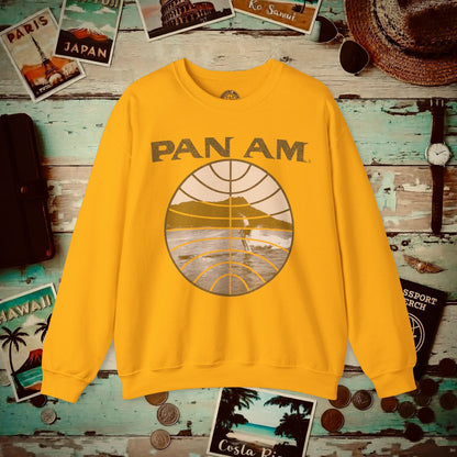 Pan Am Vintage Founder's Waikiki Surf (OFFICIAL) Crewneck S / Gold
