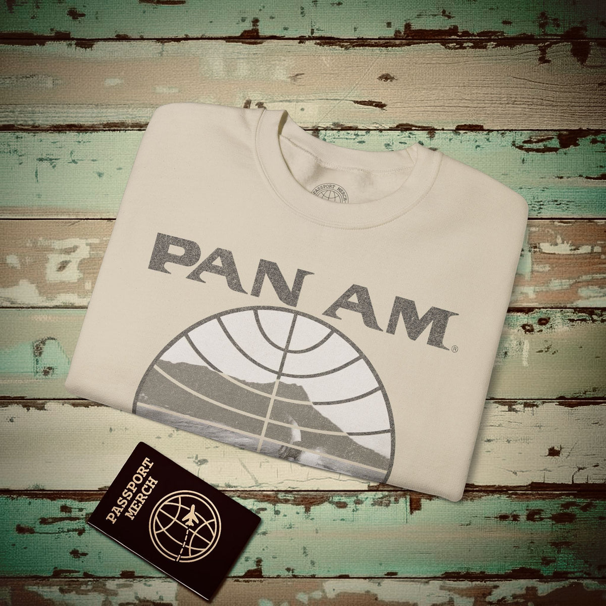 Pan Am Vintage Founder's Waikiki Surf (OFFICIAL) Crewneck S / Sand