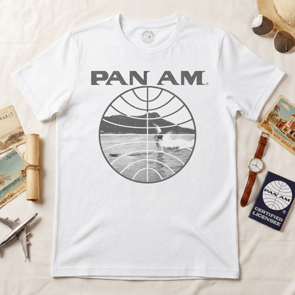 Pan Am Vintage Founder's Waikiki Surf (OFFICIAL) T-Shirt White / S