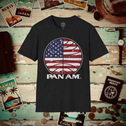 Pan Am Vintage Stars & Stripes (OFFICIAL) T-Shirt Black / S