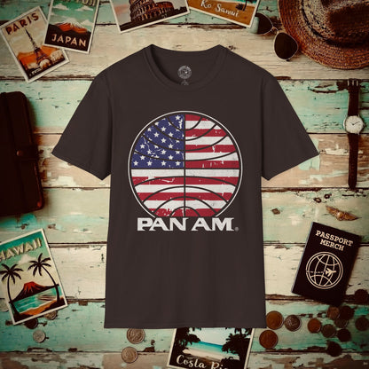 Pan Am Vintage Stars & Stripes (OFFICIAL) T-Shirt Dark Chocolate / S
