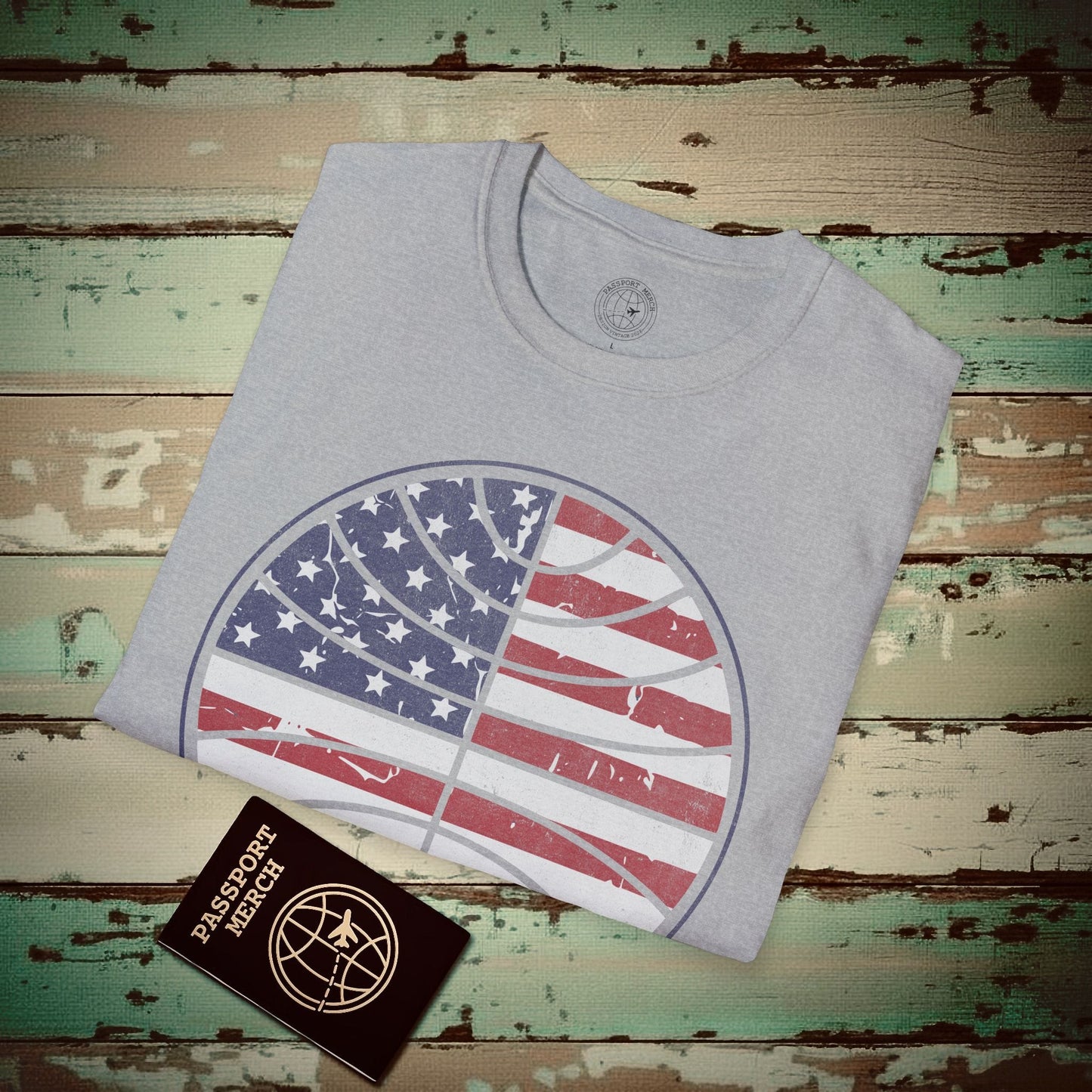 Pan Am Vintage Stars & Stripes (OFFICIAL) T-Shirt Sport Grey / S