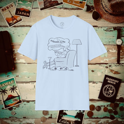 Pan Am Waikiki Pipe Dreams, Hawaii (OFFICIAL) T-Shirt Light Blue / S