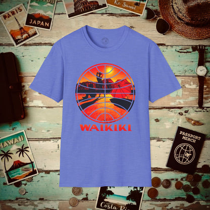 Pan Am Waikiki Visions, Hawaii (OFFICIAL) T-Shirt Heather Royal / S