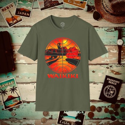 Pan Am Waikiki Visions, Hawaii (OFFICIAL) T-Shirt Military Green / S