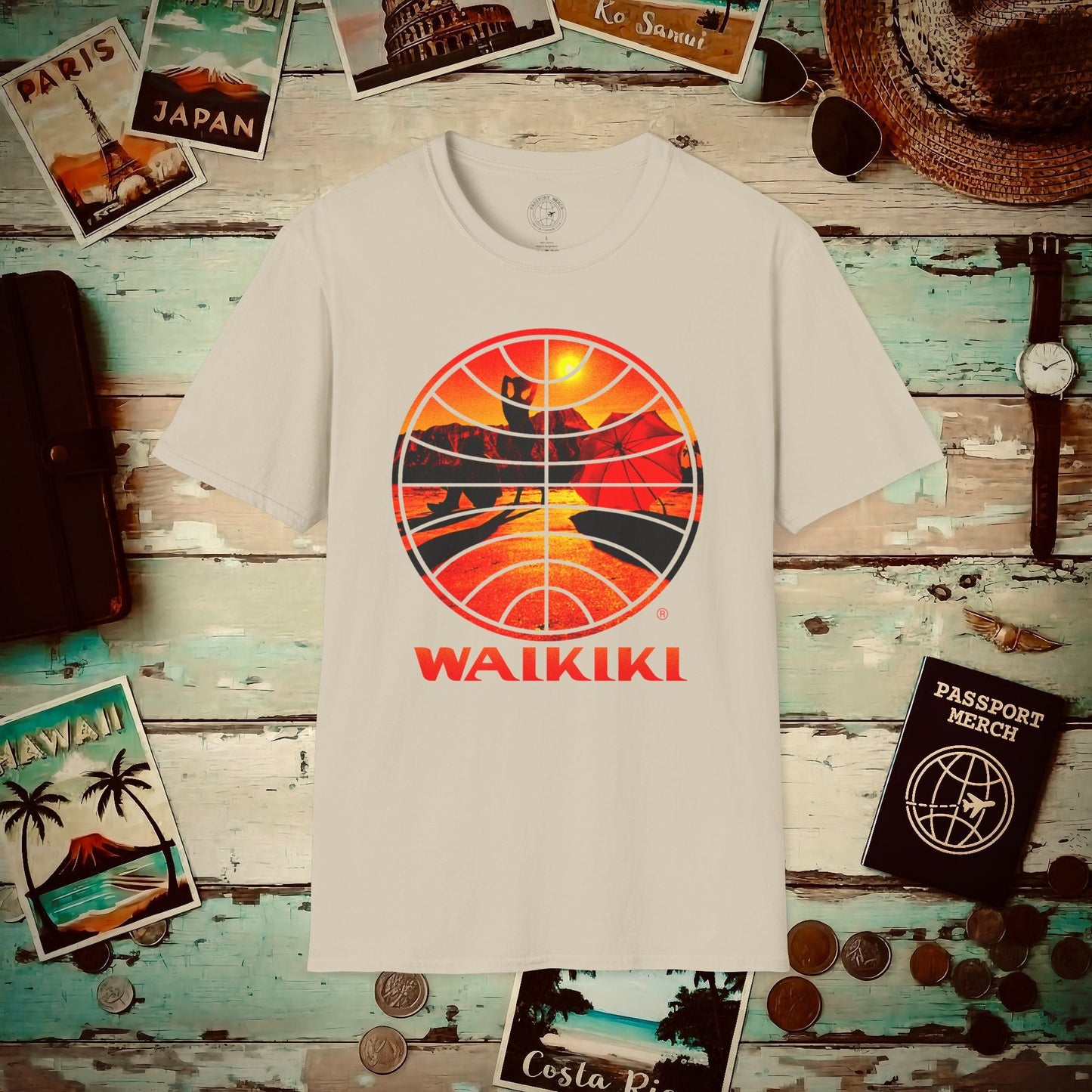 Pan Am Waikiki Visions, Hawaii (OFFICIAL) T-Shirt Sand / S