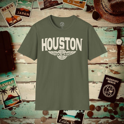 Pan Am Wings, Houston, Texas (OFFICIAL) T-Shirt Military Green / S