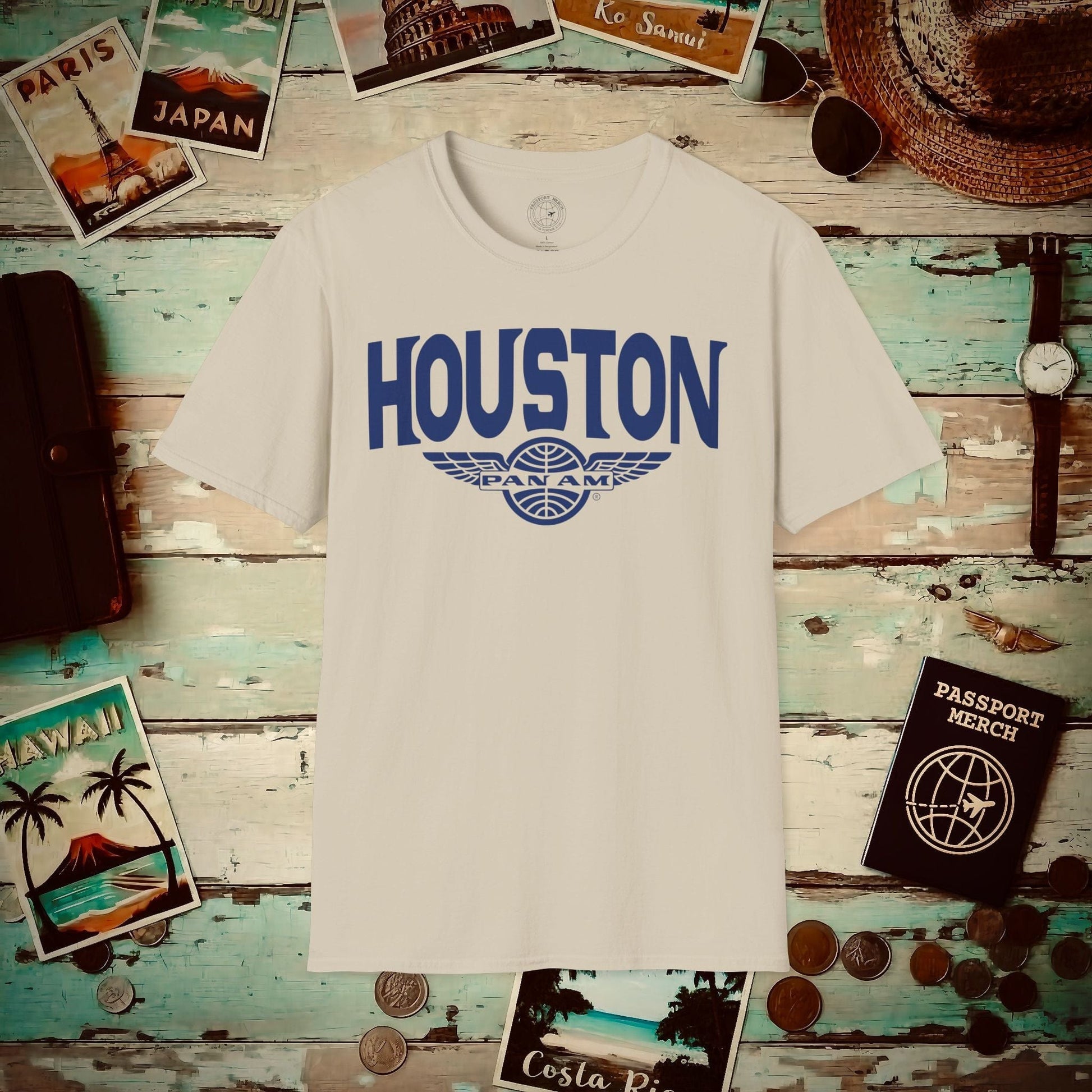 Pan Am Wings, Houston, Texas (OFFICIAL) T-Shirt Sand / S
