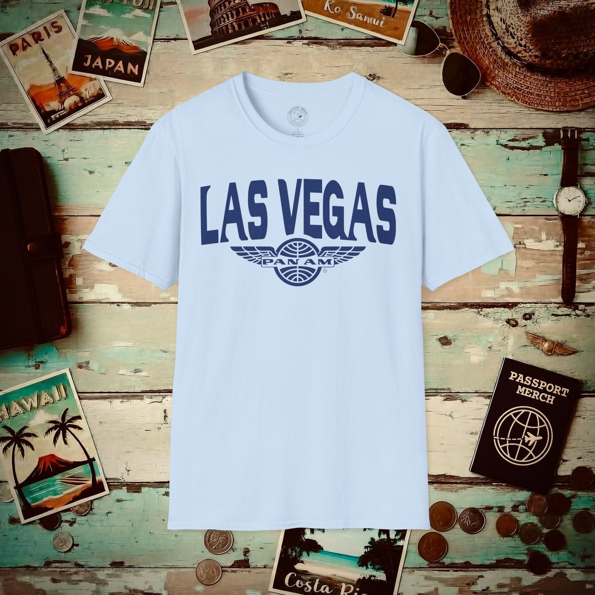 Pan Am Wings, Las Vegas, Nevada (OFFICIAL) T-Shirt Light Blue / S