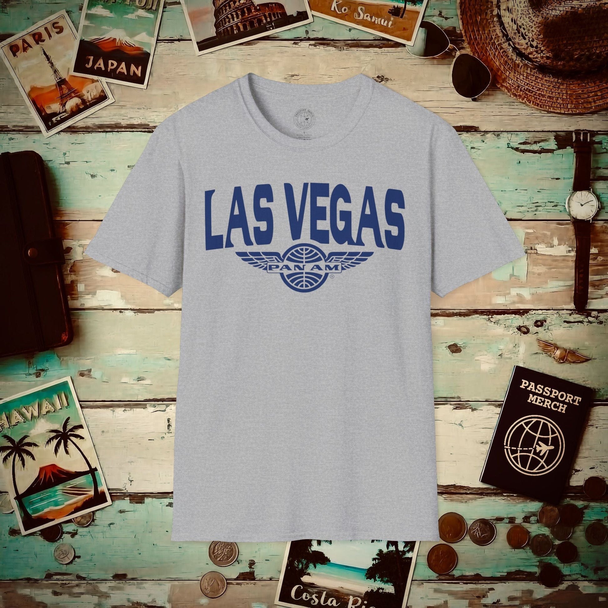 Pan Am Wings, Las Vegas, Nevada (OFFICIAL) T-Shirt Sport Grey / S
