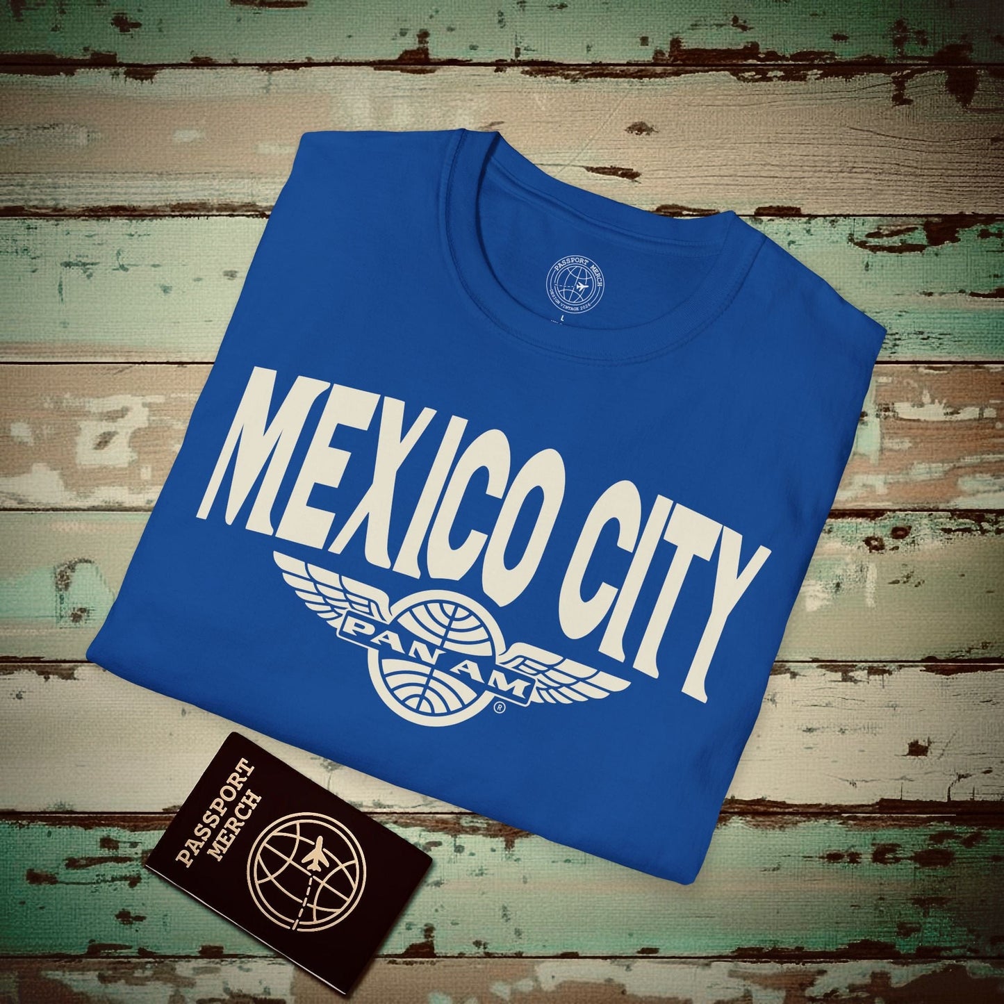 Pan Am Wings, Mexico City, Mexico (OFFICIAL) T-Shirt Royal / S