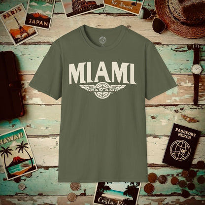 Pan Am Wings, Miami, Florida (OFFICIAL) T-Shirt Military Green / S
