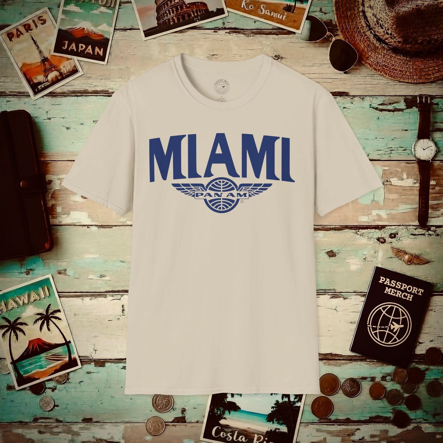 Pan Am Wings, Miami, Florida (OFFICIAL) T-Shirt Sand / S