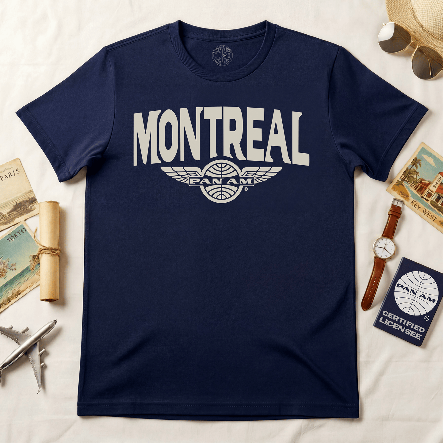 Pan Am Wings, Montreal, Canada (OFFICIAL) T-Shirt Navy / S