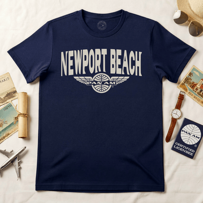 Pan Am Wings, Newport Beach California (OFFICIAL) T-Shirt Navy / S