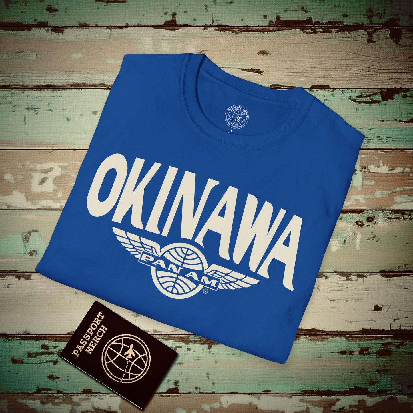 Pan Am Wings, Okinawa, Japan (OFFICIAL) T-Shirt Royal / S