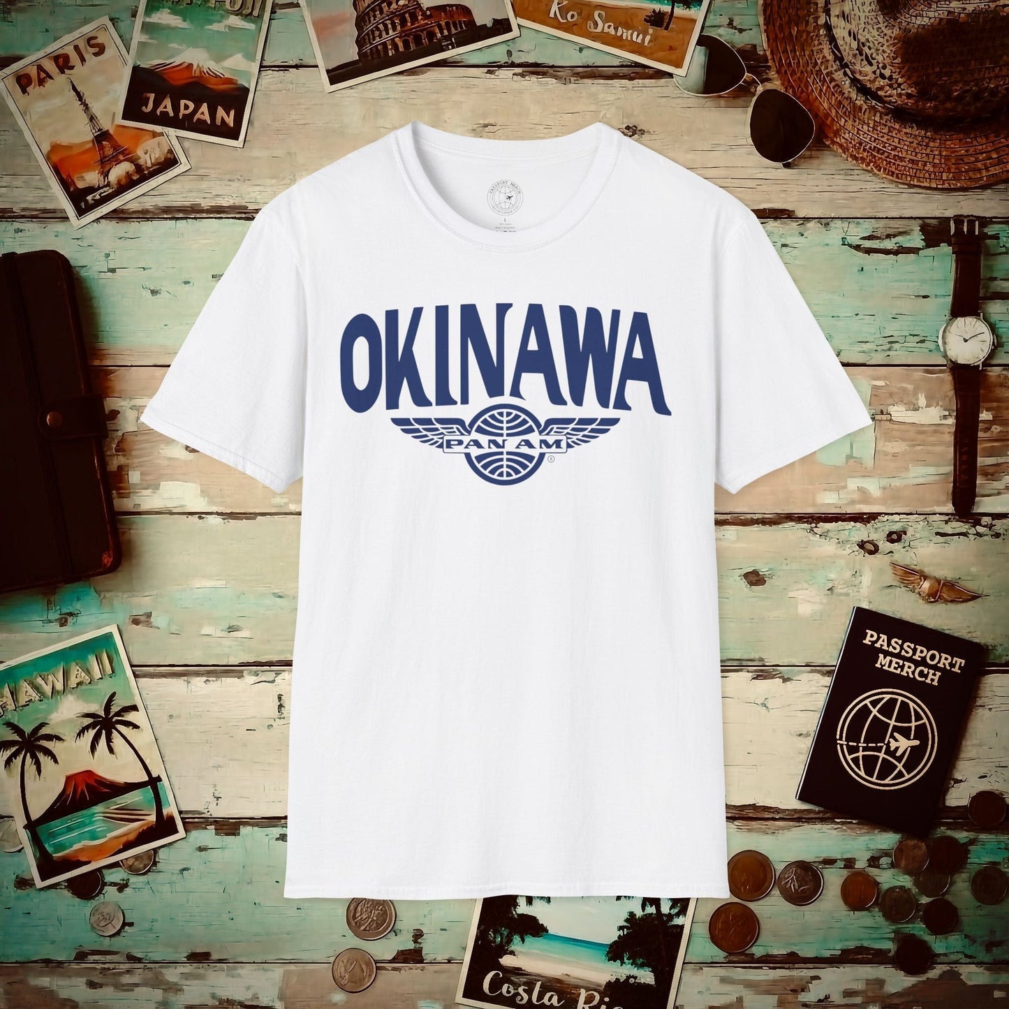 Pan Am Wings, Okinawa, Japan (OFFICIAL) T-Shirt White / S