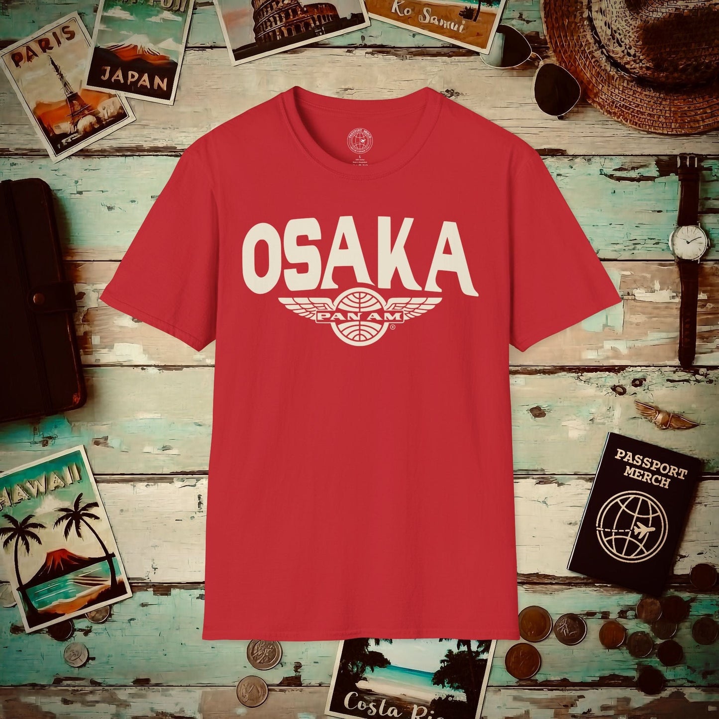 Pan Am Wings, Osaka, Japan (OFFICIAL) T-Shirt Red / S