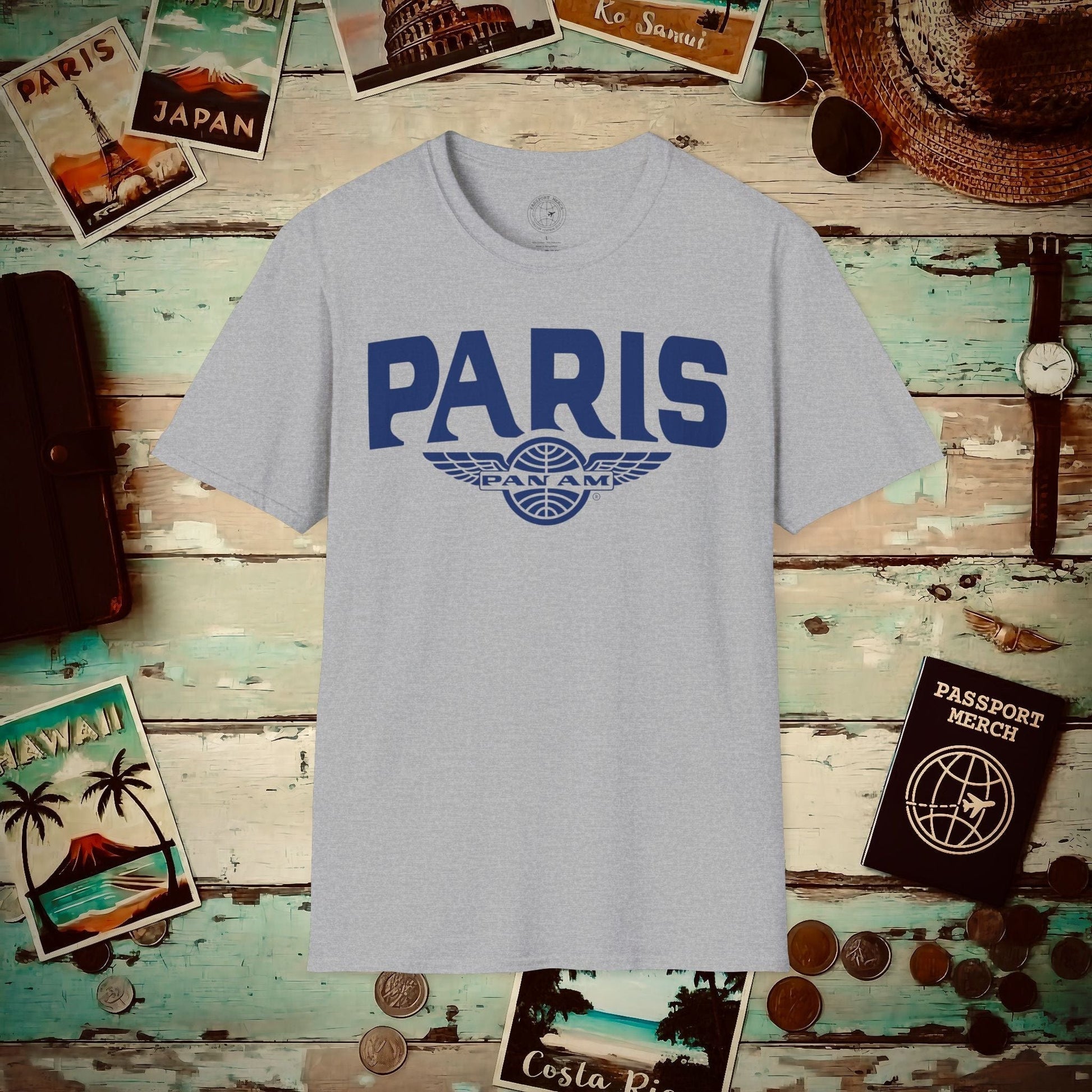 Pan Am Wings, Paris, France (OFFICIAL) T-Shirt Sport Grey / S