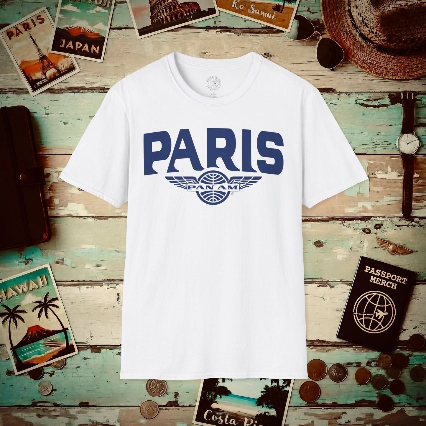 Pan Am Wings, Paris, France (OFFICIAL) T-Shirt White / S