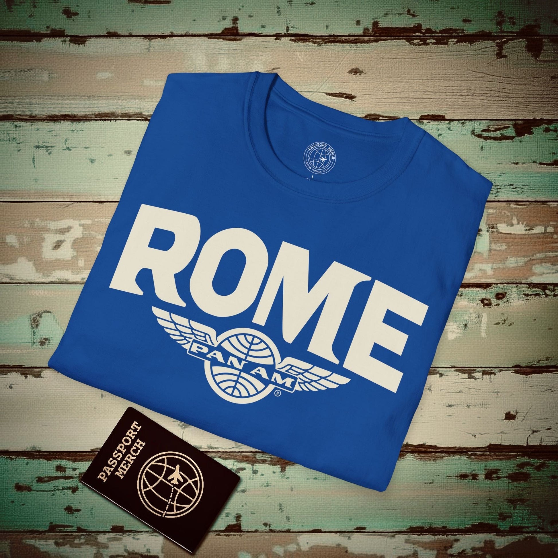 Pan Am Wings, Rome, Italy (OFFICIAL) T-Shirt Royal / S