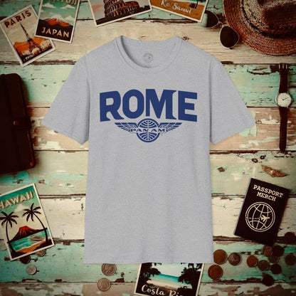 Pan Am Wings, Rome, Italy (OFFICIAL) T-Shirt Sport Grey / S