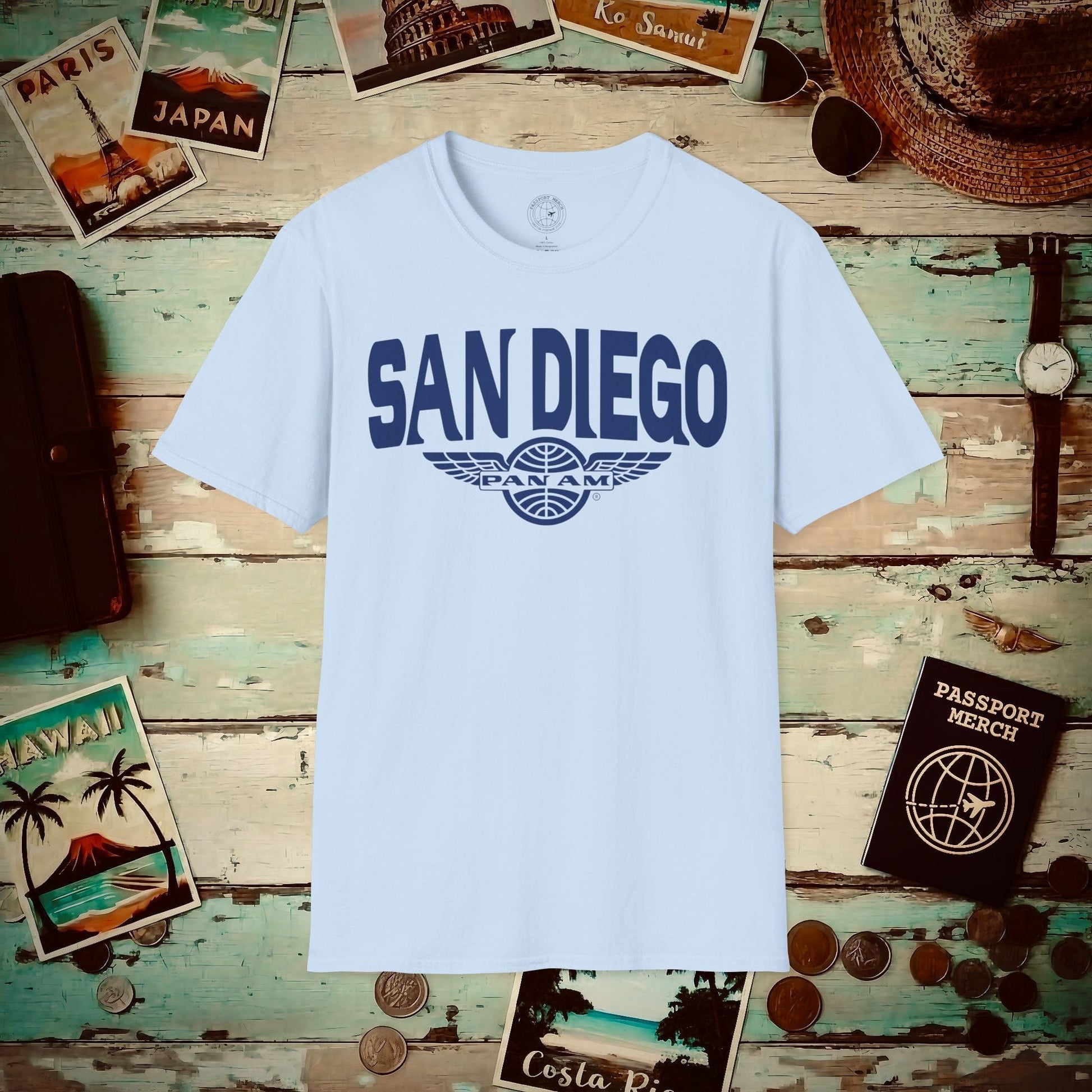 Pan Am Wings, San Diego, California (OFFICIAL) T-Shirt Light Blue / S