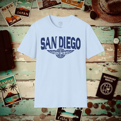 Pan Am Wings, San Diego, California (OFFICIAL) T-Shirt Light Blue / S