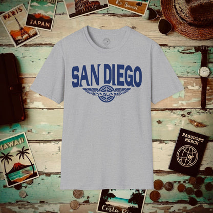 Pan Am Wings, San Diego, California (OFFICIAL) T-Shirt Sport Grey / S