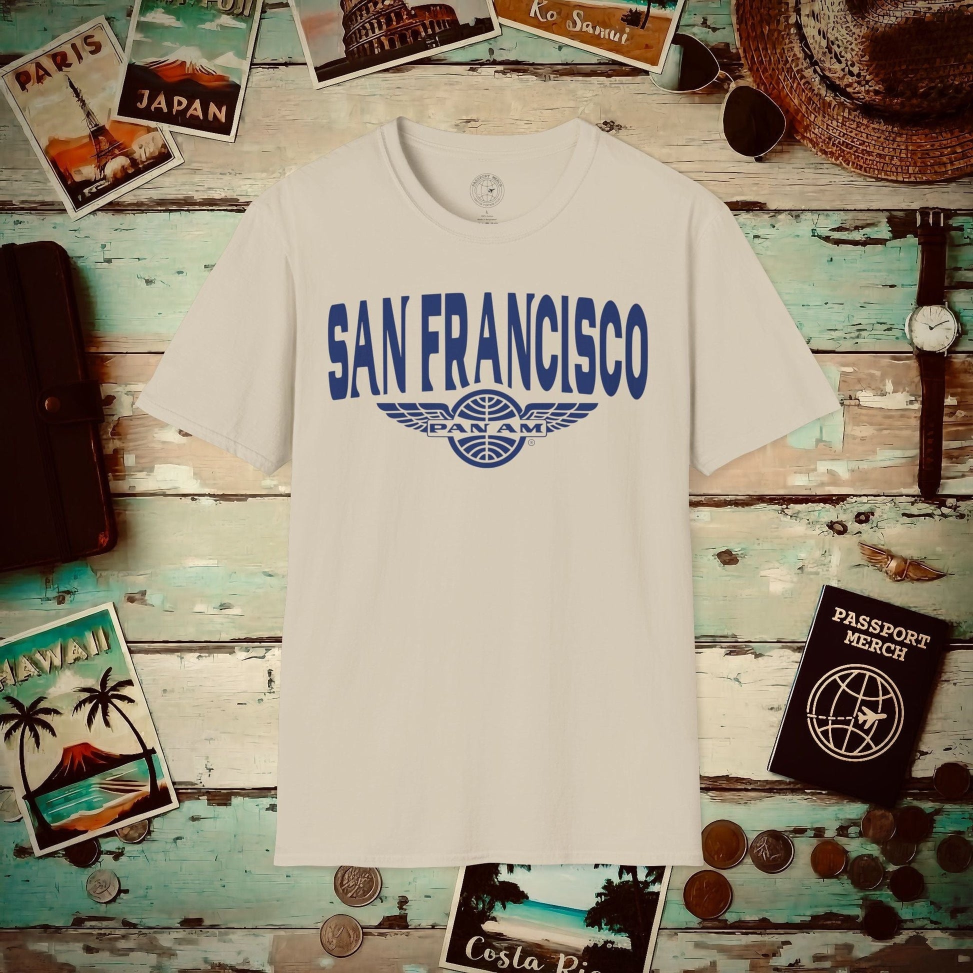 Pan Am Wings, San Francisco, California (OFFICIAL) T-Shirt Sand / S
