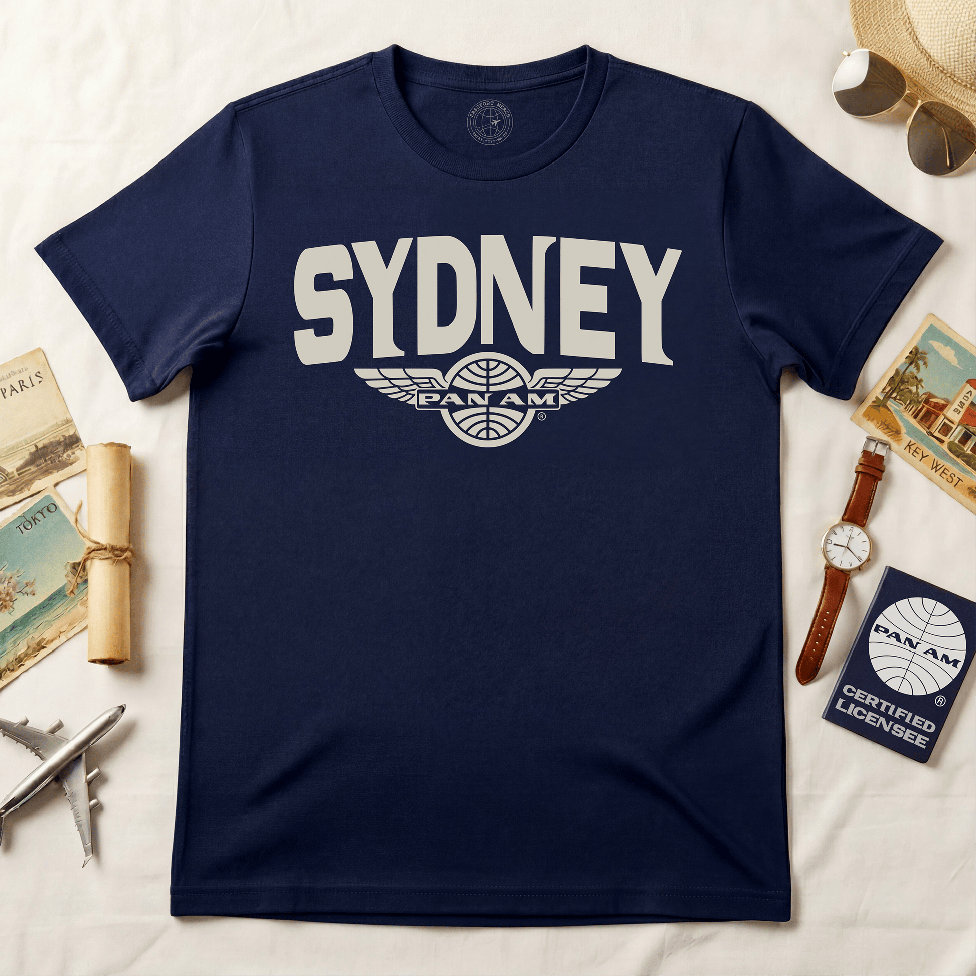 Pan Am Wings, Sydney, Australia (OFFICIAL) T-Shirt Navy / S