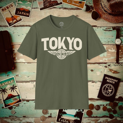 Pan Am Wings, Tokyo, Japan (OFFICIAL) T-Shirt Military Green / S