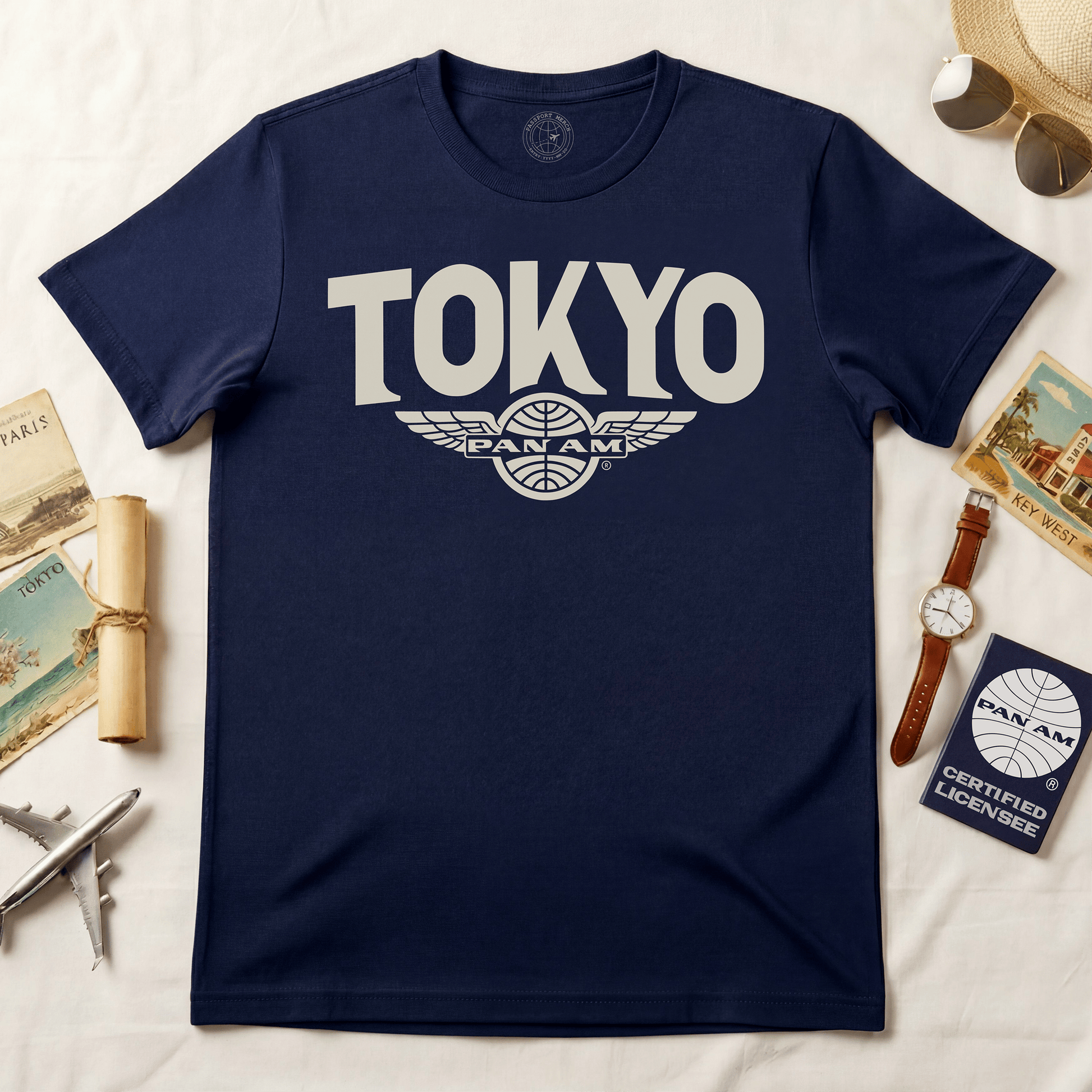 Pan Am Wings, Tokyo, Japan (OFFICIAL) T-Shirt Navy / S
