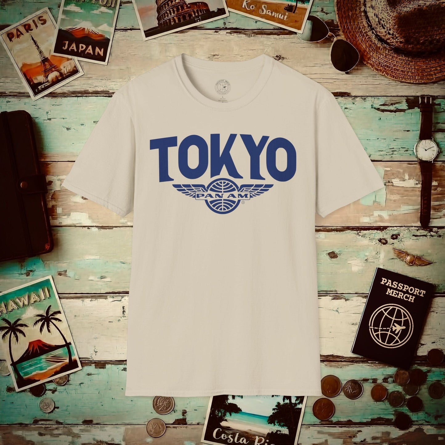 Pan Am Wings, Tokyo, Japan (OFFICIAL) T-Shirt Sand / S