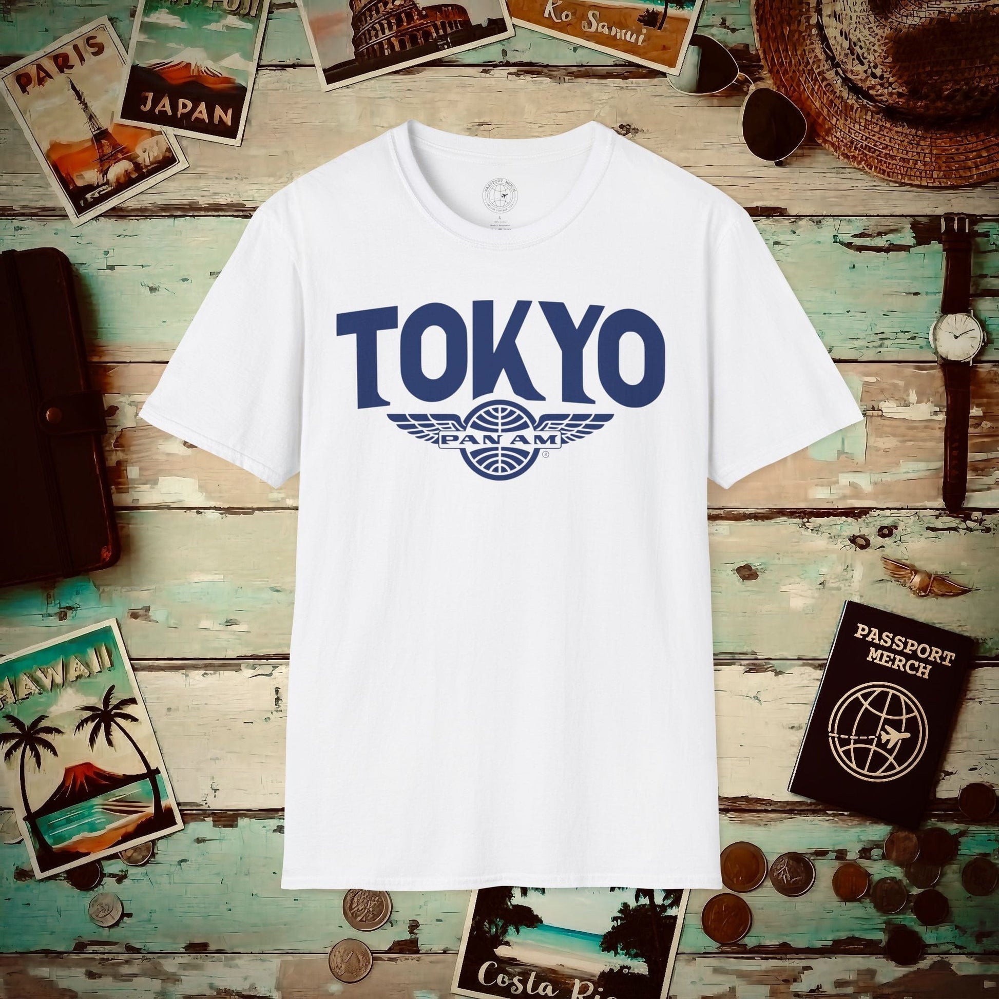 Pan Am Wings, Tokyo, Japan (OFFICIAL) T-Shirt White / S