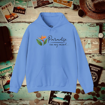 Paradise on My Mind, Hawaii Hoodie Carolina Blue / S