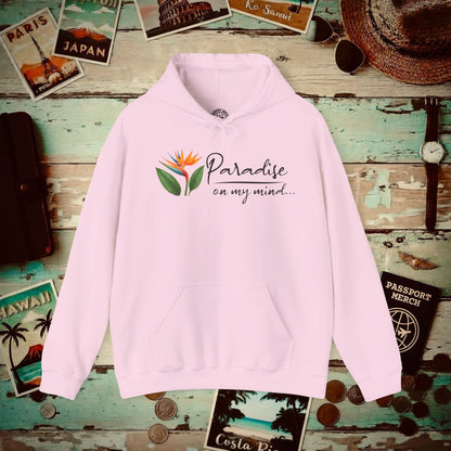 Paradise on My Mind, Hawaii Hoodie Light Pink / S