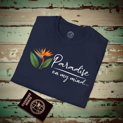 Paradise on My Mind, Hawaii T-Shirt Navy / S