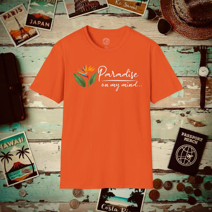 Paradise on My Mind, Hawaii T-Shirt Orange / S