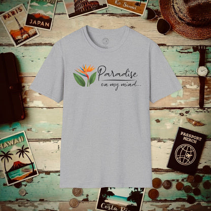 Paradise on My Mind, Hawaii T-Shirt Sport Grey / S