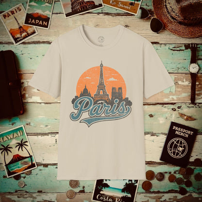 Paris, France - 80's Vintage T-Shirt Sand / S