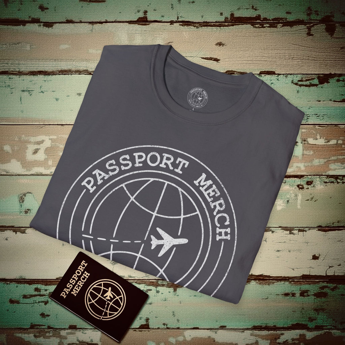 Passport Merch, Estd. 2024, Maui, HI T-Shirt Charcoal / S