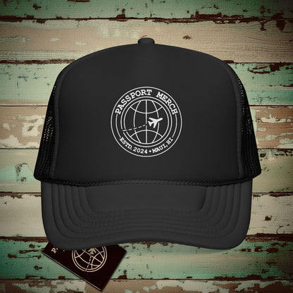 Passport Merch, Estd. 2024, Maui, HI Trucker Hat One size / Black
