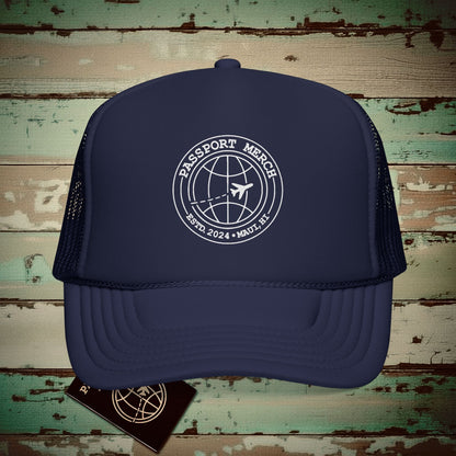 Passport Merch, Estd. 2024, Maui, HI Trucker Hat One size / Dark Navy