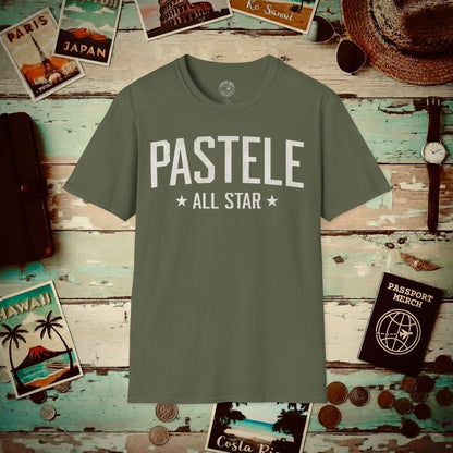 Pastele All Star, Hawaii (and Puerto Rico) T-Shirt Military Green / S